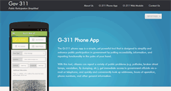 Desktop Screenshot of government311.com