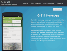 Tablet Screenshot of government311.com
